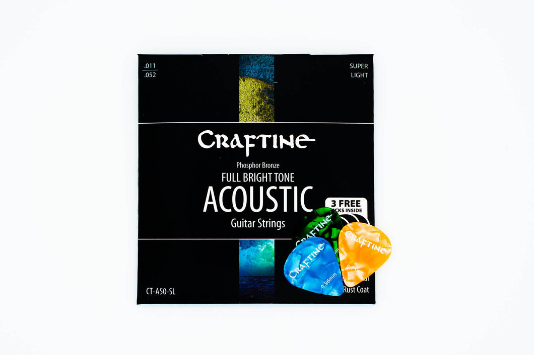 Craftine Super Light Acoustic Guitar Strings 11-52s