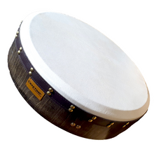 Load image into Gallery viewer, Craftine 'Pro' Bodhrán 16x4, Black Finish with flat bar